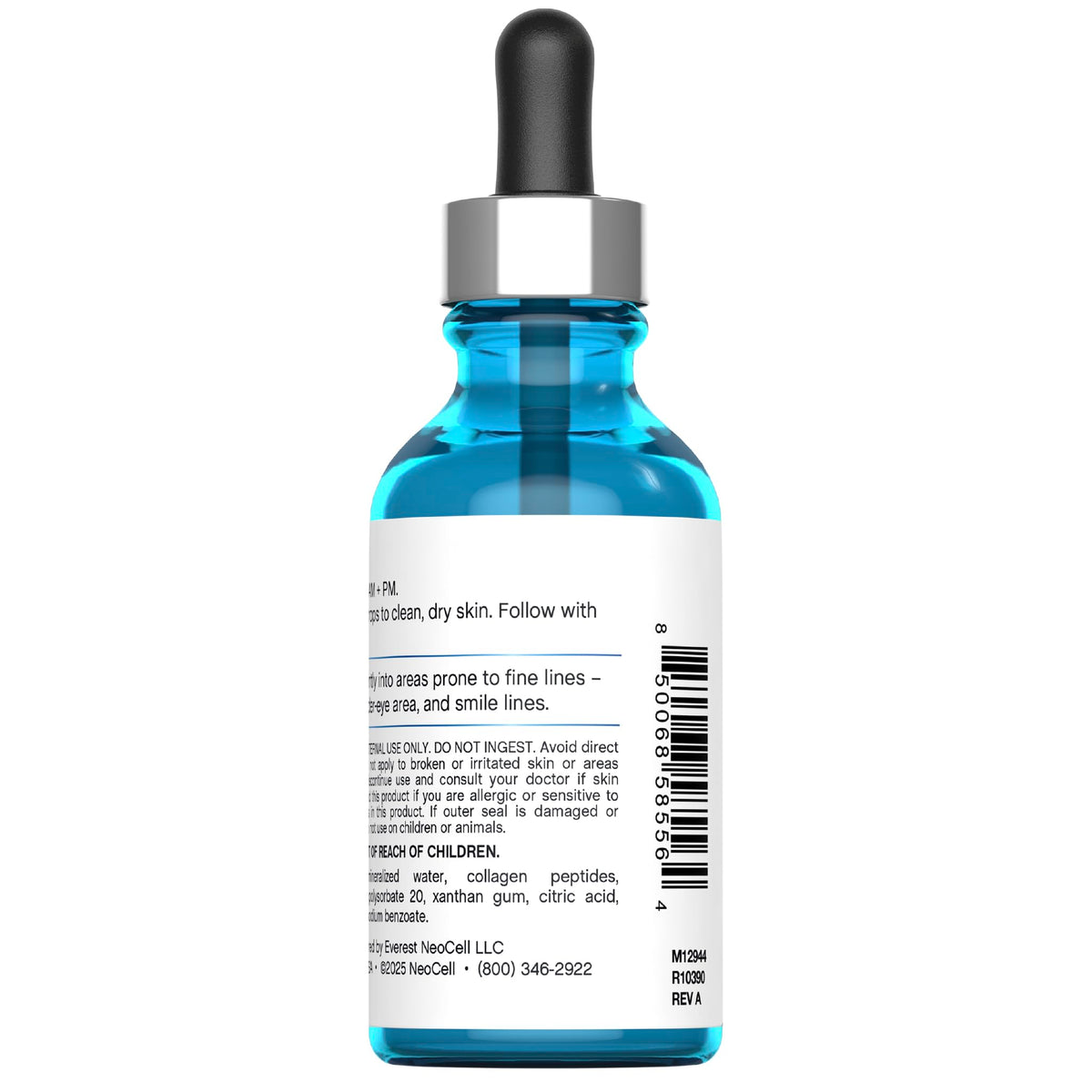 NeoCell texture close-up showing lightweight serum finish and quick absorption