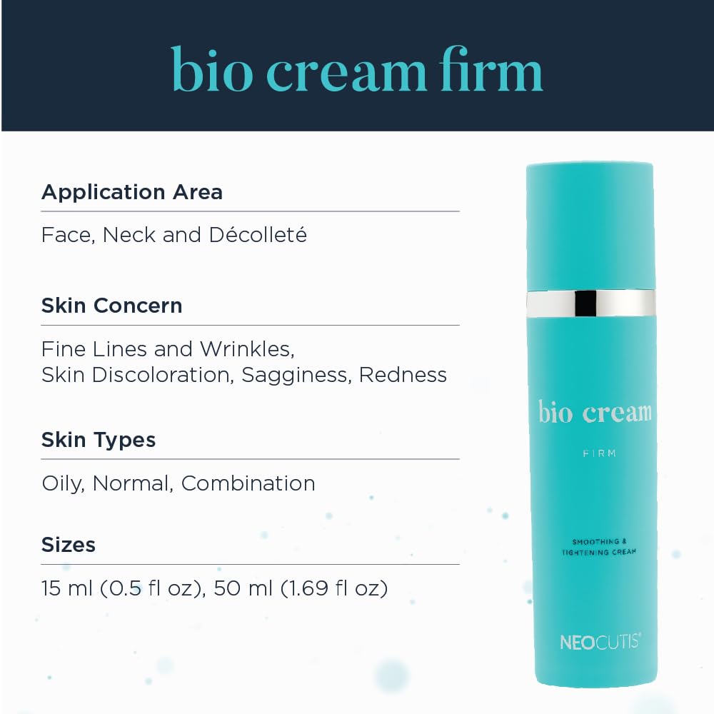 NEOCUTIS cream dispensed on hand demonstrating easy application
