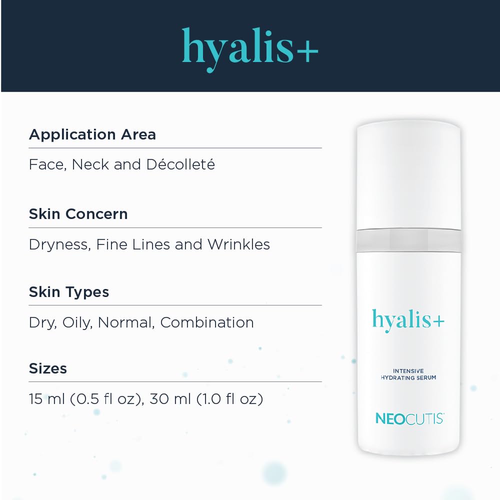 NEOCUTIS Hyalis+ bottle with box packaging indicating travel-ready benefit