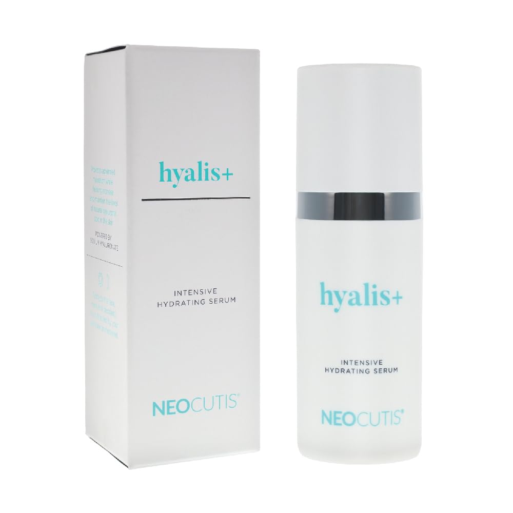 NEOCUTIS Hyalis+ dropper dispensing a clear drop for precise dosing benefit