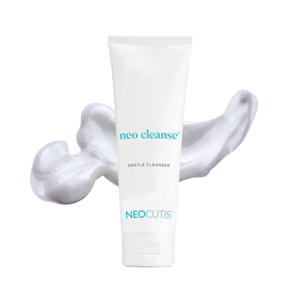 NEOCUTIS Neo Cleanse front bottle view shows clean packaging and gentle cleanser benefits