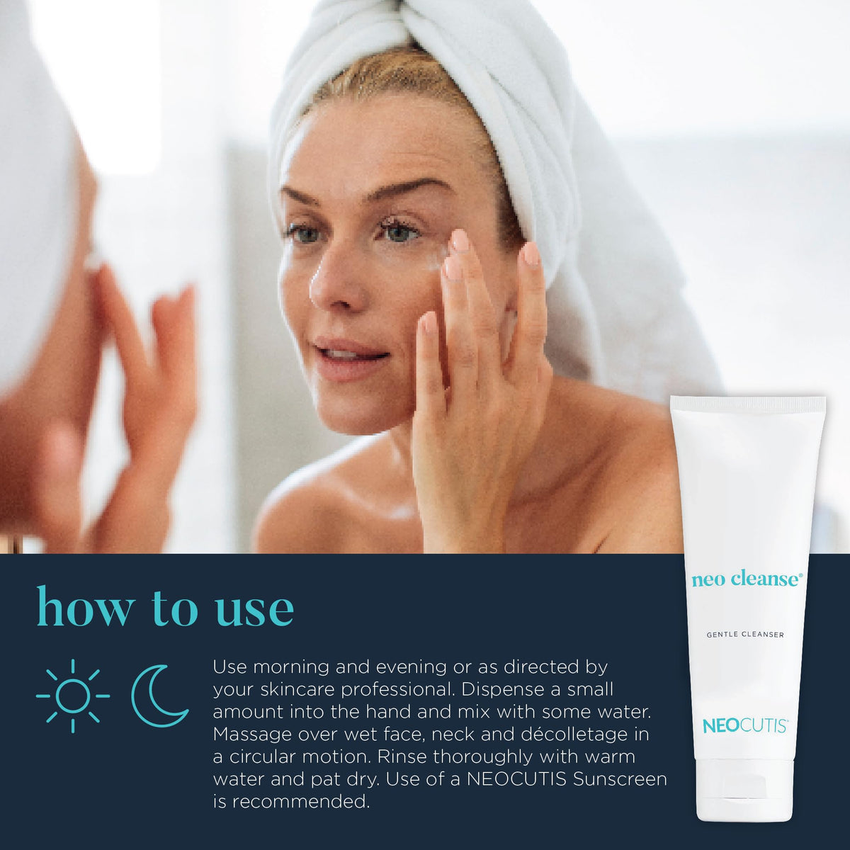 NEOCUTIS Neo Cleanse ingredient label photo displays key components and transparency benefit