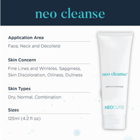 NEOCUTIS Neo Cleanse pump detail lets you dispense controlled amounts for gentler cleansing
