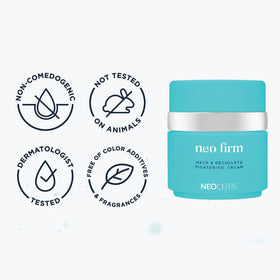 NEOCUTIS Neo Firm 50ml next to common bottle showing actual size and supply