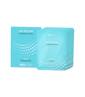 NEOCUTIS front packaging showing six single-use masks and reassurance