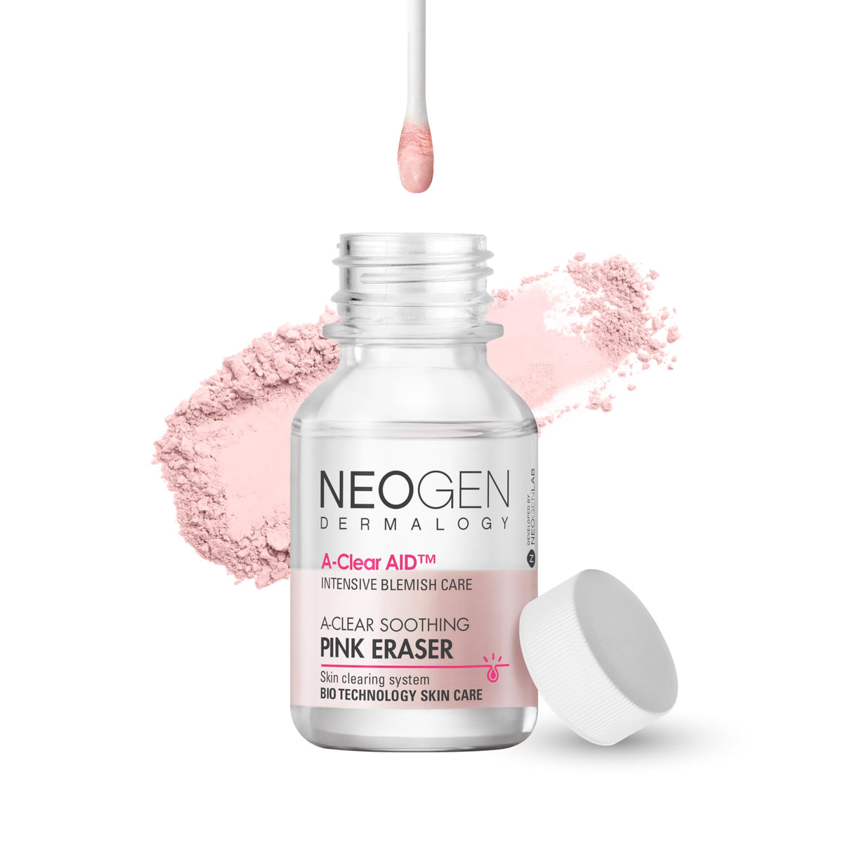NEOGEN DERMALOGY front jar view showing compact spot treatment, clear identification and benefit