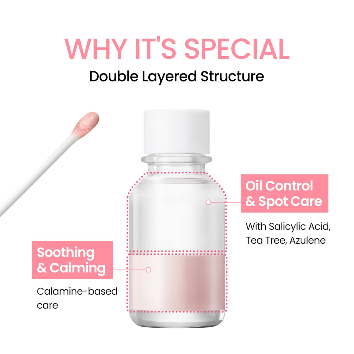 NEOGEN DERMALOGY applying product with cotton swab to a blemish for precise, hygienic spot care