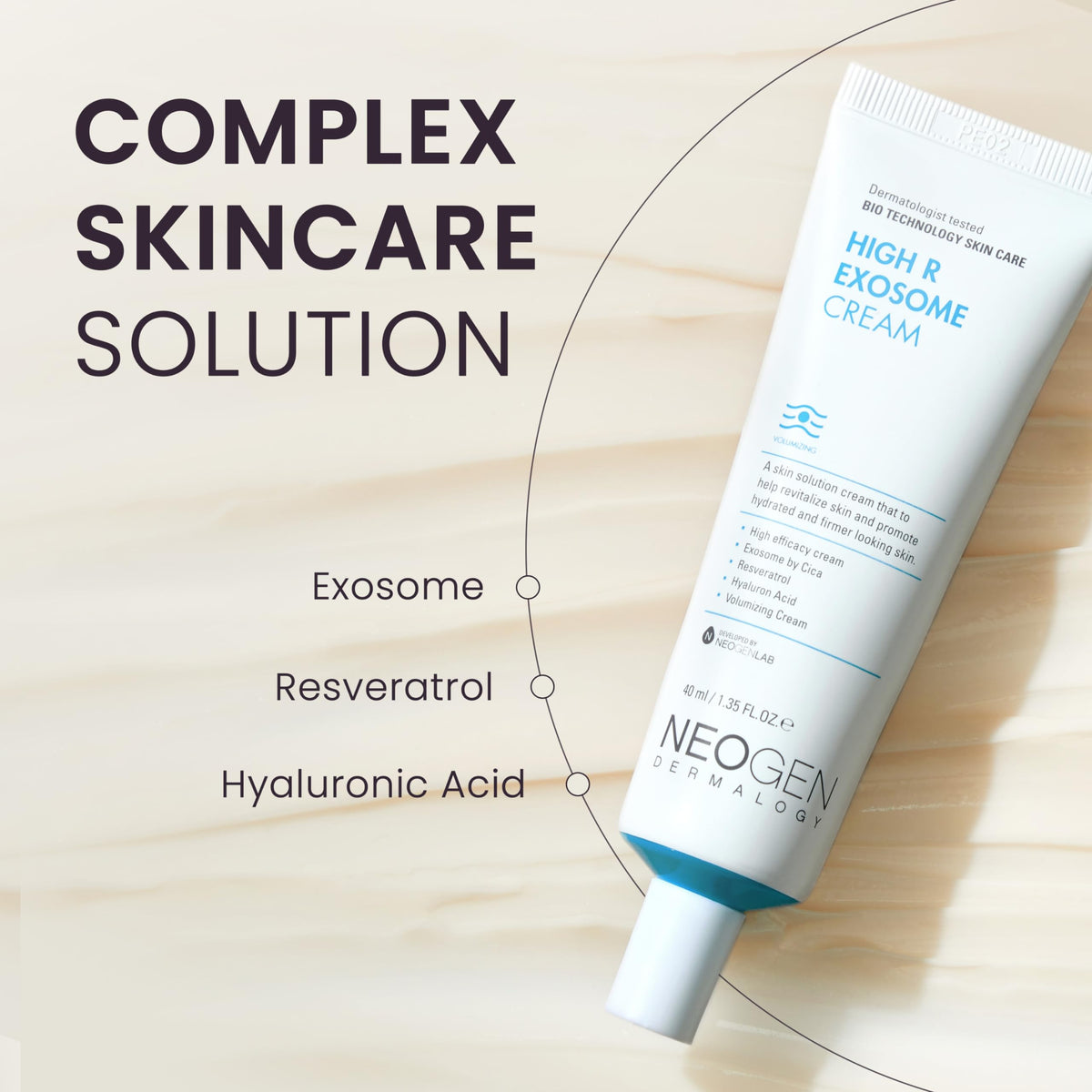 NEOGEN DERMALOGY cream texture close-up highlighting lightweight hydrating finish