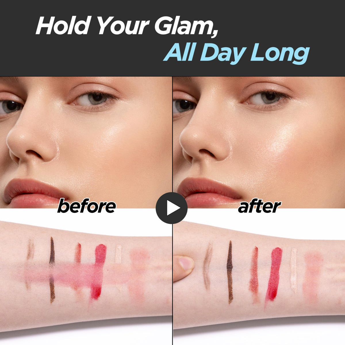 DERMALOGY by NEOGENLAB droplet texture on skin showing lightweight hydration benefit