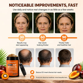 Neoglowly Batana oil applied as hair mask showing scalp massage benefits