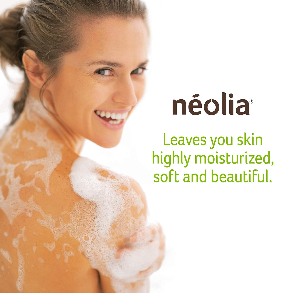 Néolia close-up of single olive oil soap bar texture and nourishing benefit