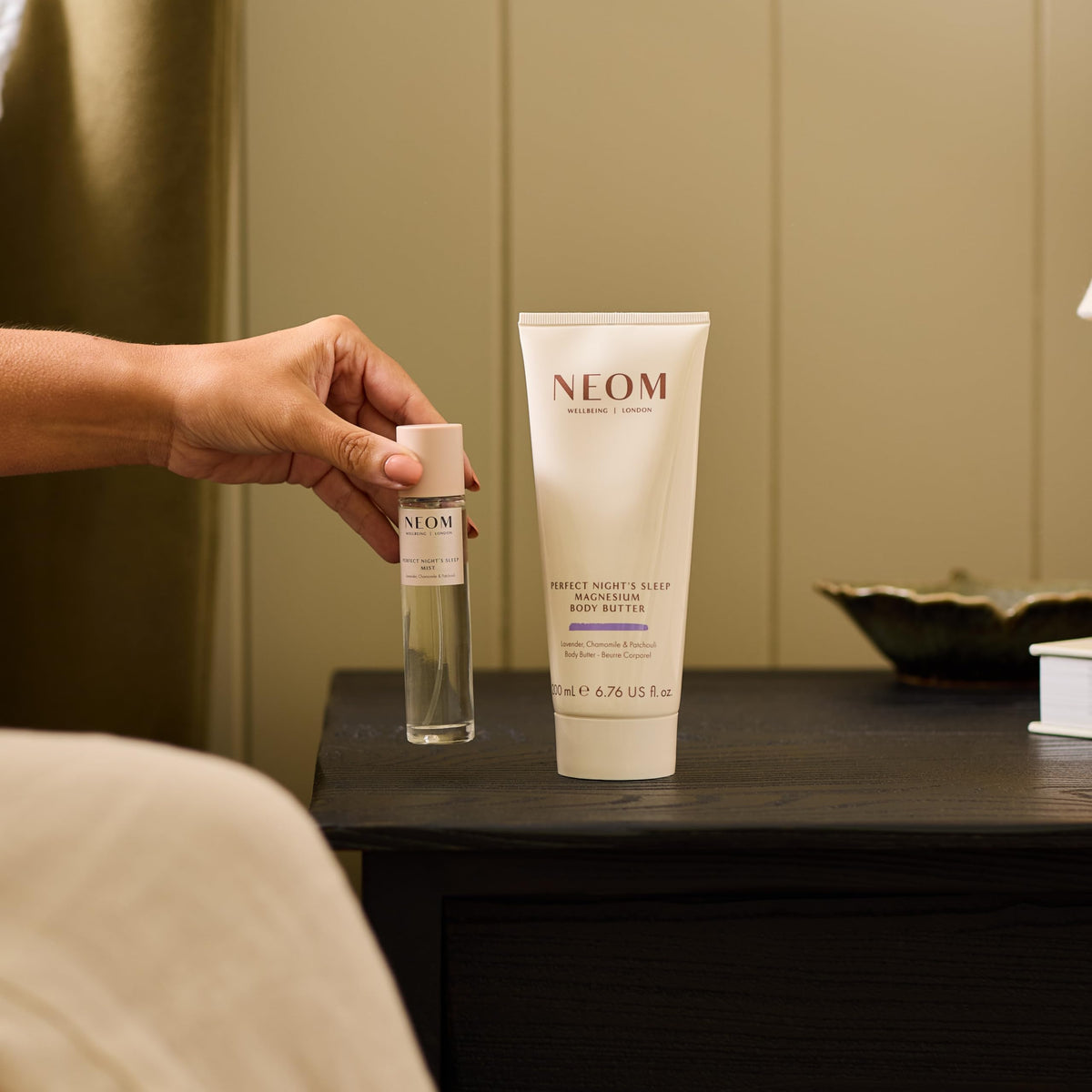 Neom body butter presented in a gift box styled for wellbeing gifting occasions