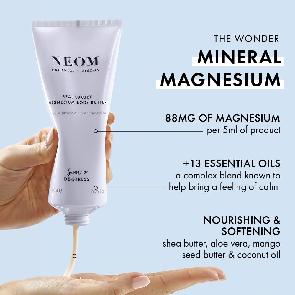 Neom texture close-up highlighting creamy magnesium-rich butter