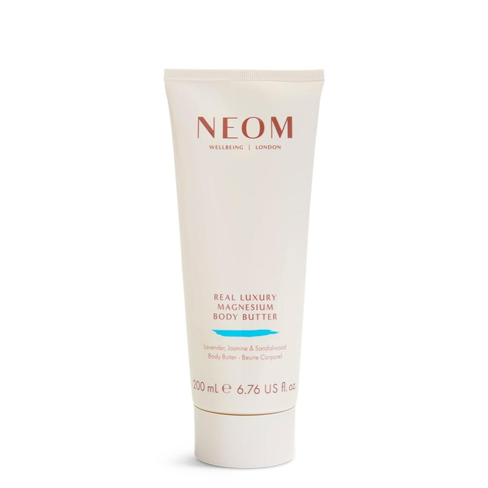 Neom front jar showing label and calming scent benefits