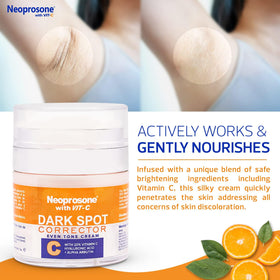 Neoprosone applied to hand demonstrating targeted coverage