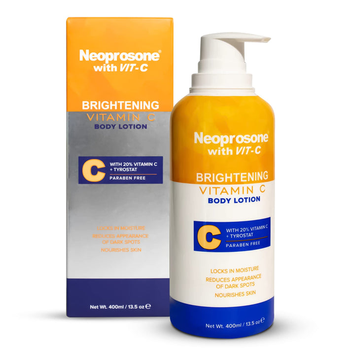 Neoprosone bottle front label showing brightening benefits