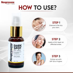 Neoprosone used on hands and elbows, shows body spot treatment versatility and hydration
