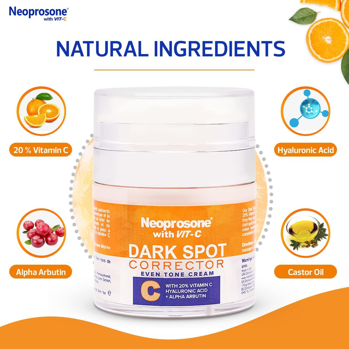Neoprosone pump dispensing gel cream for precise application