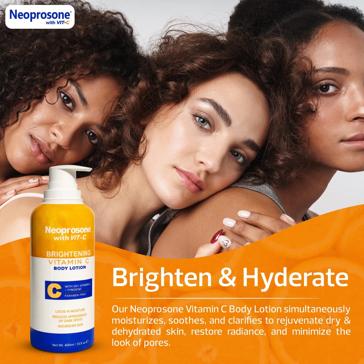 Neoprosone 400ml bottle in hand to show scale and volume
