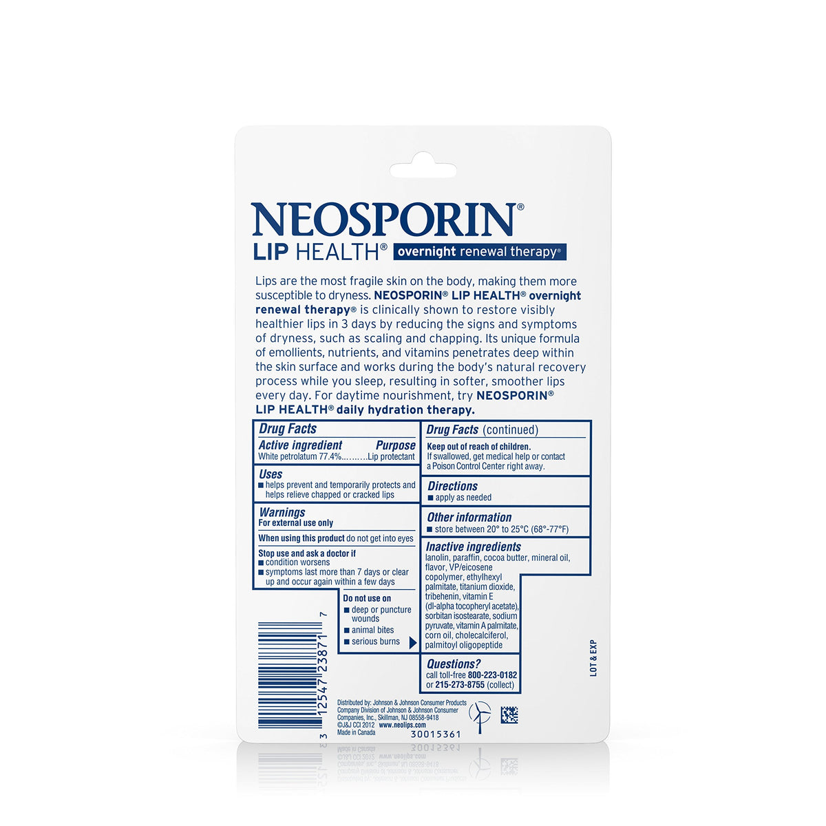Neosporin applied on finger for easy overnight lip treatment