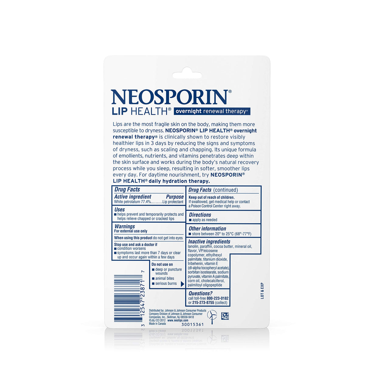 Neosporin label close-up highlighting ingredients and clean formula