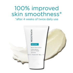 NEOSTRATA cream beside common item to show 1.4 oz size for travel-friendly use