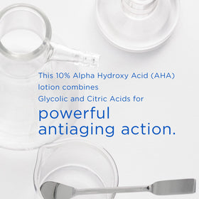 NEOSTRATA ingredient label close-up showing glycolic acid concentration and optimized pH