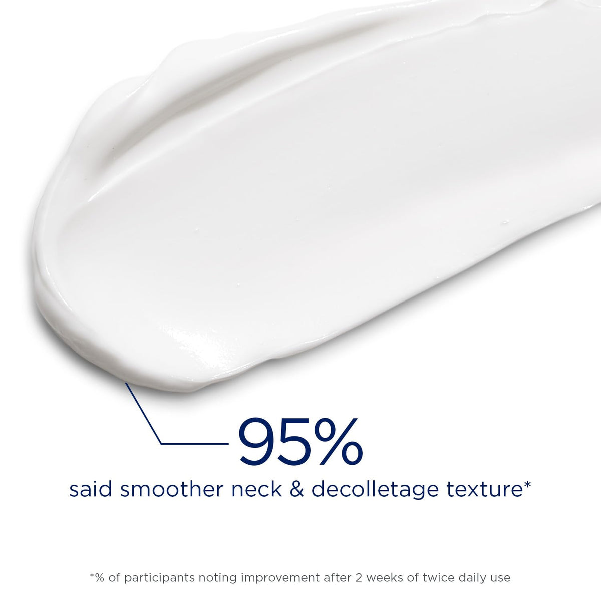 NEOSTRATA applied to model neck illustrating lifting and smoothing effect
