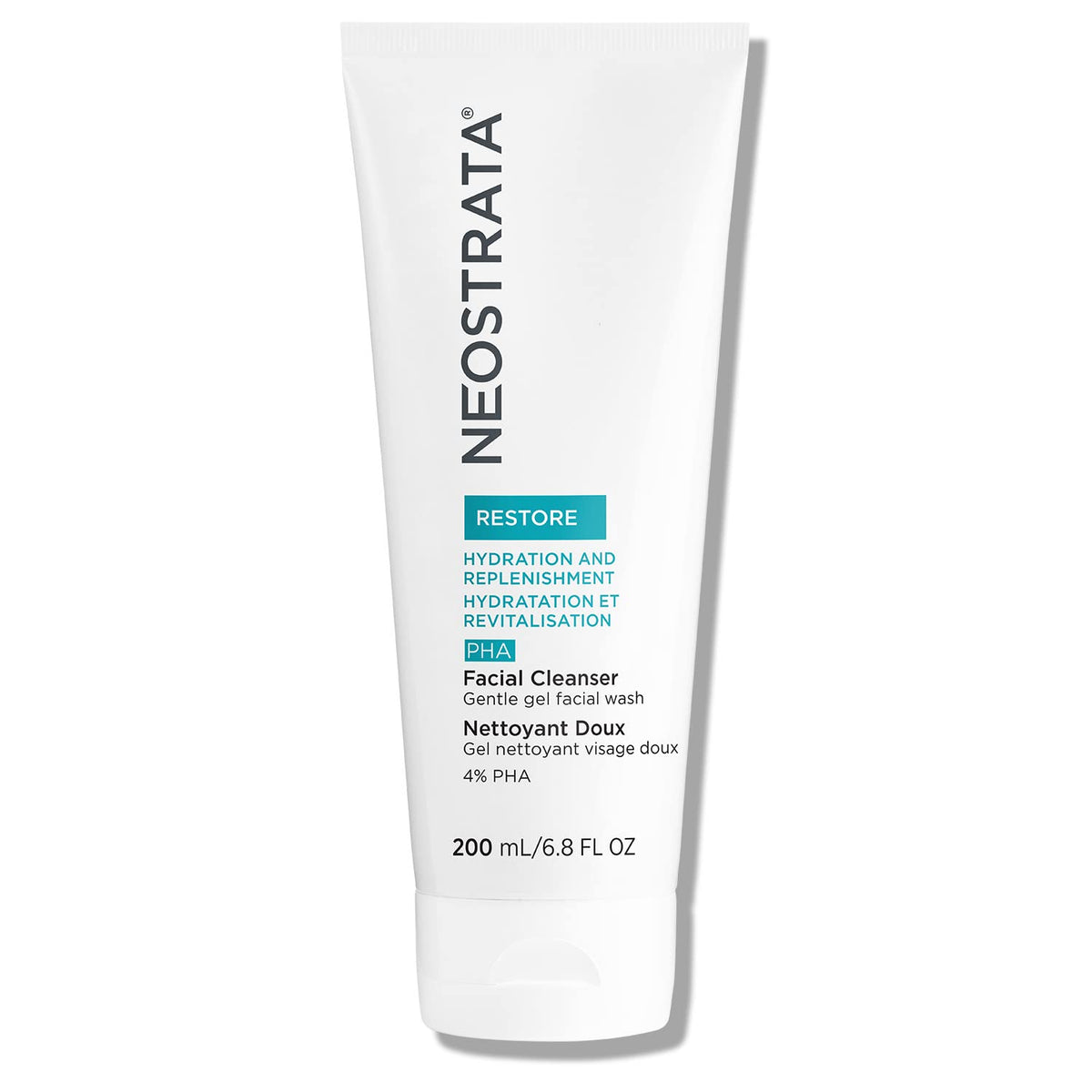 NEOSTRATA front packaging showing gentle cleanser and clear benefits
