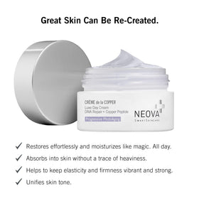NEOVA cream texture close-up highlighting rich hydrating consistency