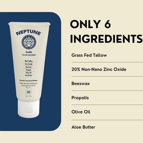Neptune Health applied to cheek demonstrating non-greasy feel and moisturizing benefit