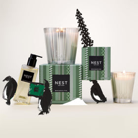 NEST New York foamy lather in hand demonstrating gentle cleanse and nourishing finish