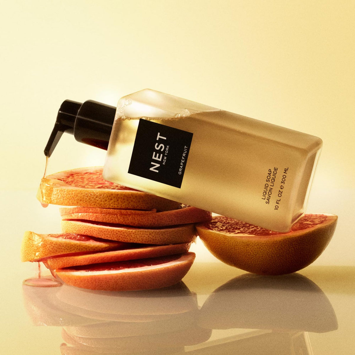 NEST New York lather texture on hand illustrating gentle cleansing and soft foam benefit