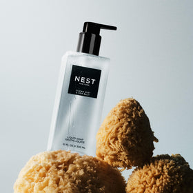 NEST New York lather detail showing creamy foam and gentle cleansing benefit