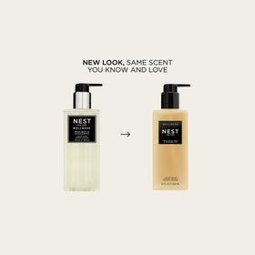 NEST New York pump and label detail highlighting floral-mineral notes