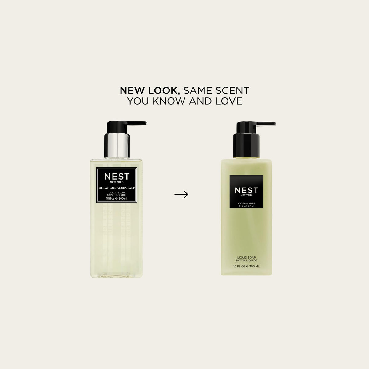 NEST New York pump close-up emphasizing easy dispensing and tidy countertop benefit