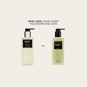 NEST New York pump close-up emphasizing easy dispensing and tidy countertop benefit
