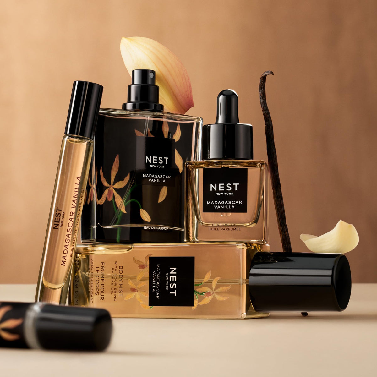 NEST New York bottle in a vanity lifestyle setting conveying luxury gifting benefit