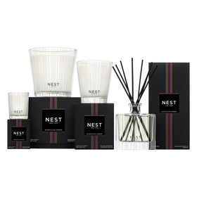 NEST New York bottle on bathroom counter showing ambiance and fragrant atmosphere
