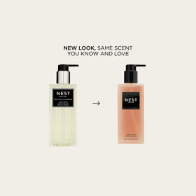 NEST New York pump and label detail highlighting easy-dispense and elegant design