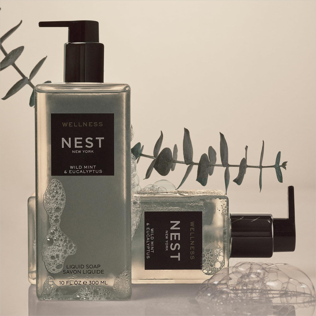 NEST New York close-up of foam texture showing gentle lather benefit