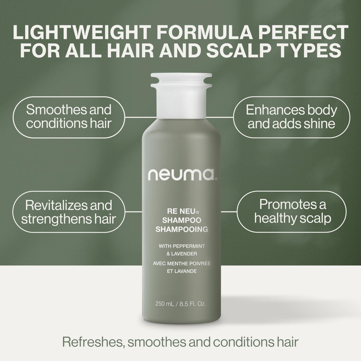 NEUMA applying conditioner to wet hair demonstrating detangling benefit