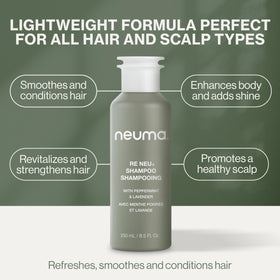 NEUMA applying conditioner to wet hair demonstrating detangling benefit
