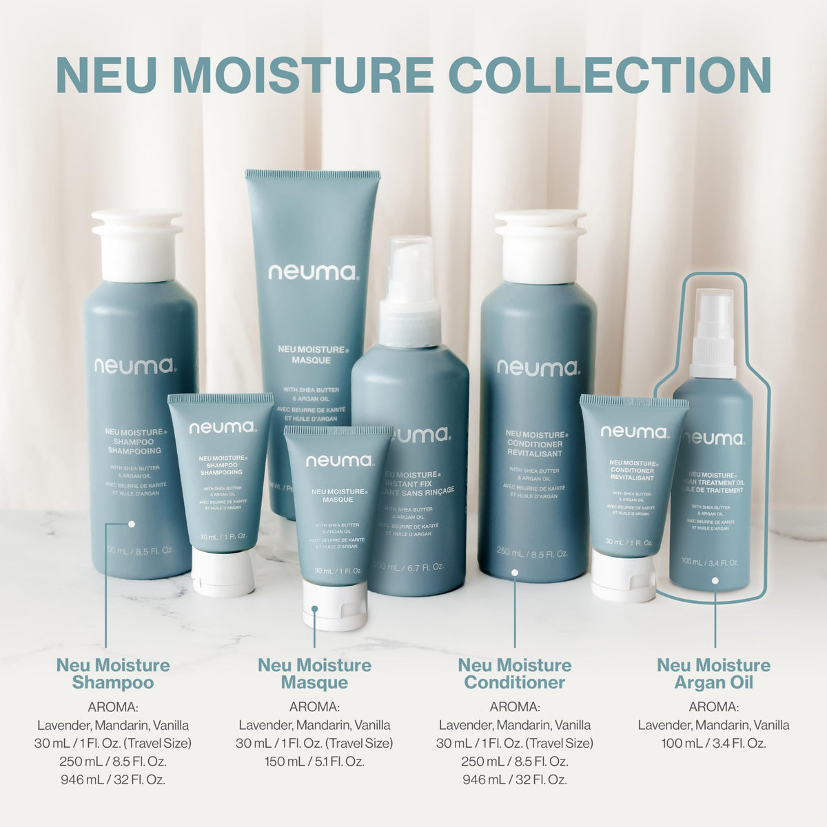NEUMA label close-up revealing clean ingredients and eco-friendly formulation benefit
