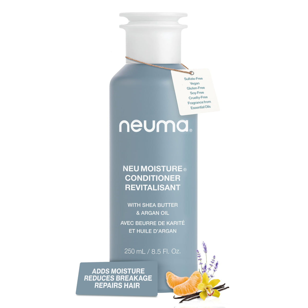 NEUMA front packaging showing Neu Moisture conditioner for easy identification and purchase