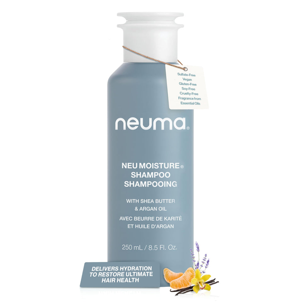 NEUMA front packaging of Neu Moisture Shampoo showing branding and size