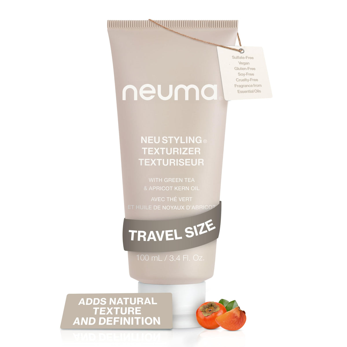 NEUMA front packaging showing jar and persimmon scent with clear product benefit