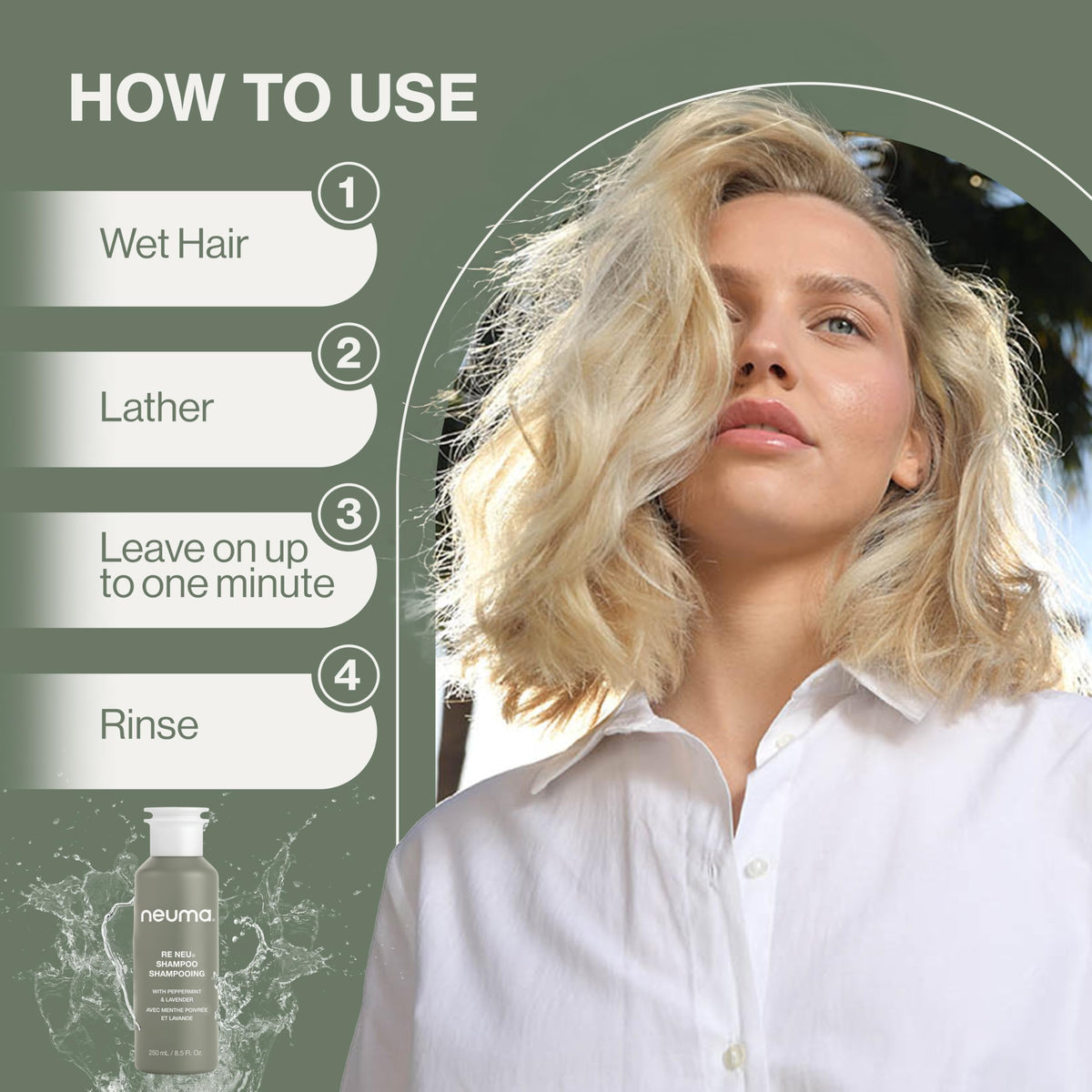 Neuma peppermint and lavender ingredients close-up conveying natural scent and refreshment