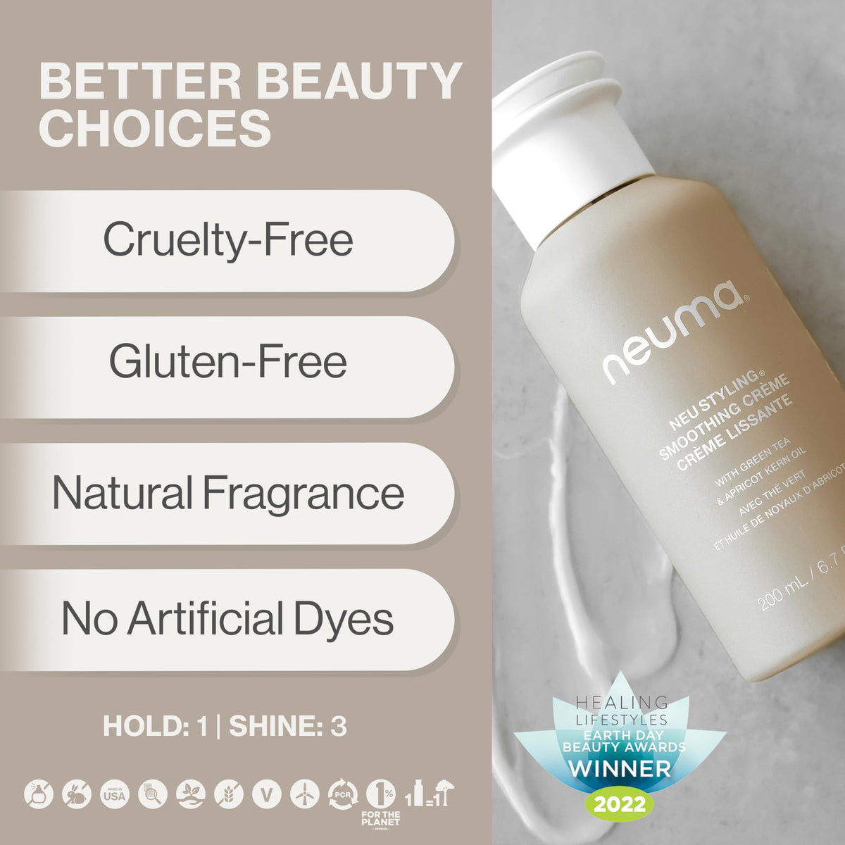 NEUMA applying crème to damp hair for frizz control