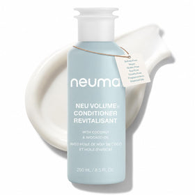 NEUMA front packaging of Neu Volume Conditioner showing bottle and label benefits